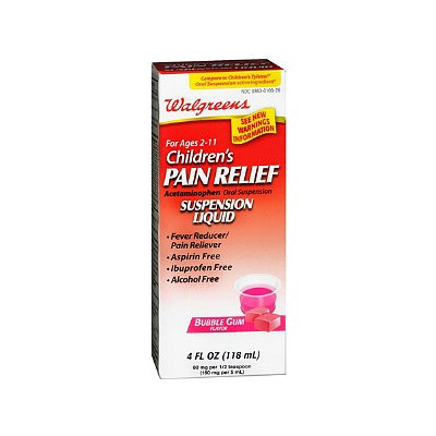 Walgreens Children's Pain Relief Oral Suspension Liquid