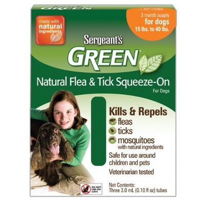 Sergeant's Pet Sergeant's Green Flea and Tick Squeeze-On Dog
