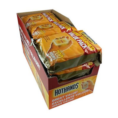 HeatMax Hot Hands Hand Warmers - 120 pair consists of 10/12-packs