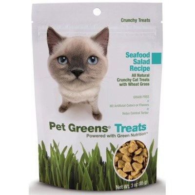 Bell Rock Growers Pet Greens Treats Seafood Salad Crunchy Cat Treat