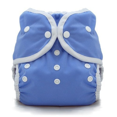 Thirsties Duo Wrap Snap, Storm Cloud, Size Two (18-40 lbs)