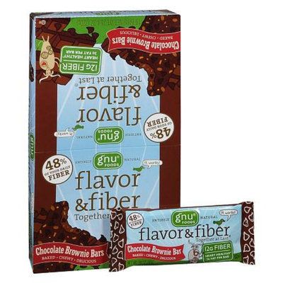 Gnu Foods Flavor & Fiber Bars 16 Pack Chocolate Brownie