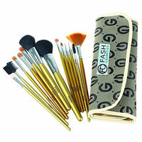 FASH Limited FASH Professional goat hair and nylon makeup Brush Set, 13 pc, For Eye Shadow, Blush, Eyeliner, eyebrow....