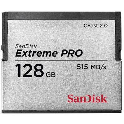 SanDisk 128GB ExtremePRO CFast 2.0 Memory Card, 515MB/s Read, 440MB/s Write
