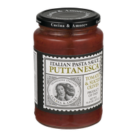 Cucina & Amore Italian Pasta Sauce Puttanesca Tomato & Sliced Olives