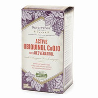 ReserveAge Organics Active Ubiquinol CoQ10 with Resveratrol LiCaps