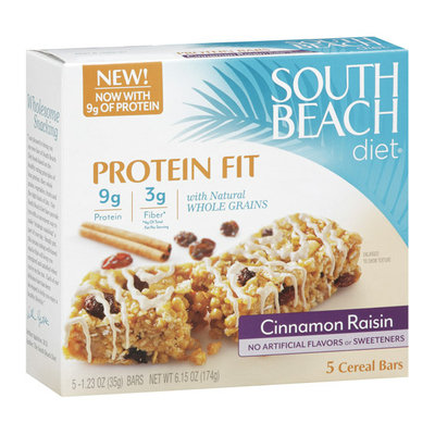South Beach Diet Cinnamon Raisin Cereal Bars