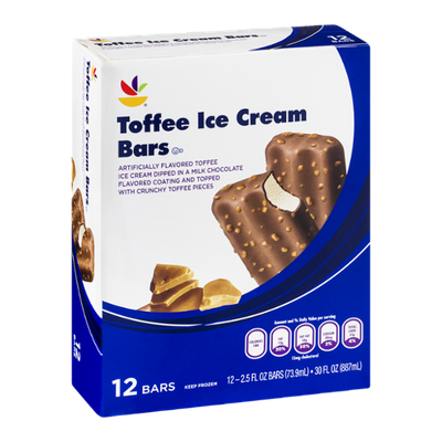 Ahold Toffee Ice Cream Bars - 12 CT
