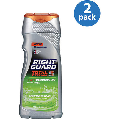 Right Guard Total Defense 5 Total Defense 5 Deodorizing Body Wash Refreshing