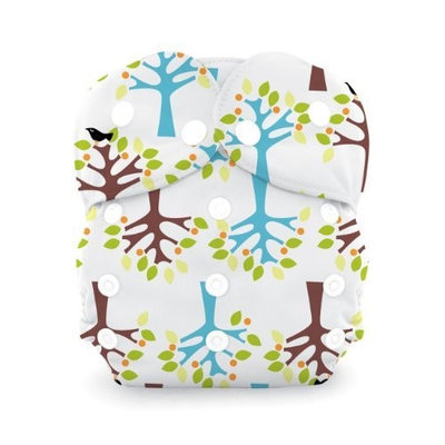 Thirsties Duo All in One Snap, Blackbird, Size Two (18-40 lbs)