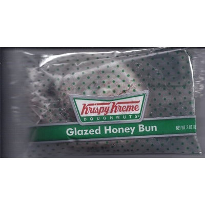 Krispy Kreme Glazed Honey Buns - 6 Individually Wrapped Single Serving Honey Buns