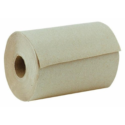 Windsoft WIN 108 Nonperforated Hardwound Roll Towel 8 in. x 5.5 in. - Natural Brown