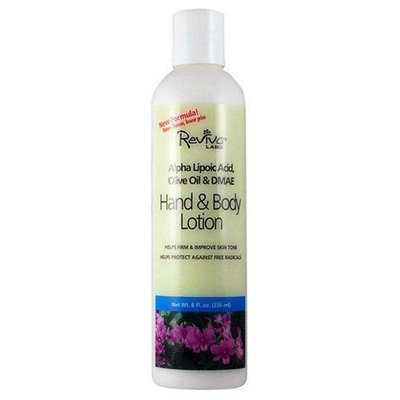 Reviva Labs Alpha Lipoic Acid, Olive Oil & DMAE Hand & Body Lotion Body Lotions