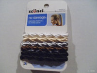 Scunci No Damage Ponytail Holders, Assorted Colors, 6 pieces - L & N SALES & MARKETING