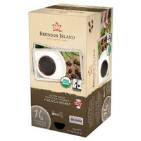 Reunion Island RI58551 Extra Bold Fair Trade and Organic French Roast Single Cup Coffee Pods, 16-count