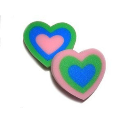 Rilko Kids Heart Shaped Bath Sponges