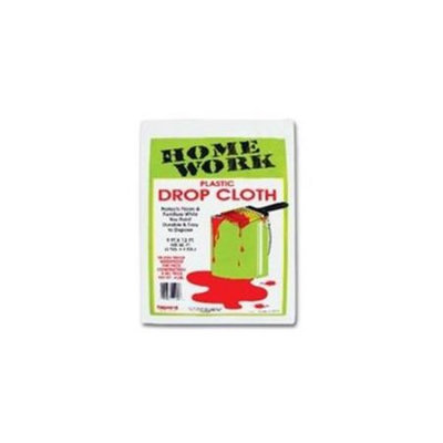 Ddi 368841 Light Duty Drop Cloth - Plastic 12-Foot X 9-Foot - Case of 48