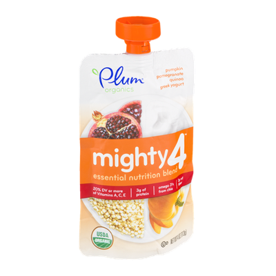 Plum Organics Mighty 4 Pumpkin, Pomegranate, Quinoa Greek Yogurt