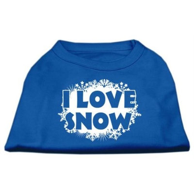 Ahi I Love Snow Screenprint Shirts Blue Lg (14)