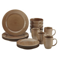 Rachael Ray Cucina 16 Piece Dinnerware Set - Brown