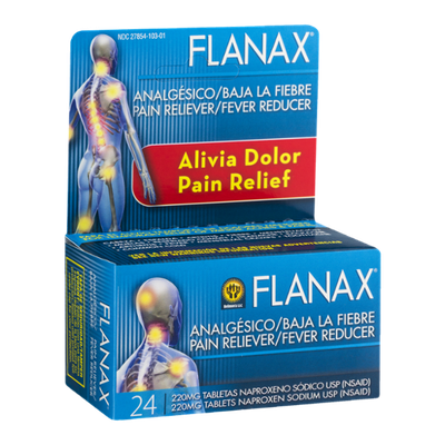 Flanax Pain Reliever/Fever Reducer - 24 CT