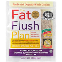 French Meadow Bakery - Fat Flush Tortilla - 6 inch - Organic, Whole Grains & Sprouted (Delicious Carb Conscious / Hypoallergenic / Vegetarian Option), Buy TWELVE Packages and SAVE, Each Package is 8 oz (Pack of 12)