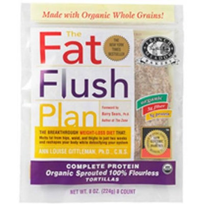 French Meadow Bakery - Fat Flush Tortilla - 6 inch - Organic, Whole Grains & Sprouted (Delicious Carb Conscious / Hypoallergenic / Vegetarian Option), Buy TWELVE Packages and SAVE, Each Package is 8 oz (Pack of 12)