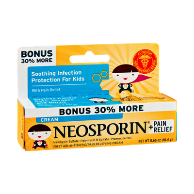 Neosporin + Pain Relief Kids Soothing Infection Cream