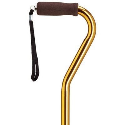 Harvy Ladies Adjustable Center Balance Offset Cane Gold -Affordable Gift! Item #DHAR-9051077