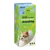 Van Ness Extra-Giant Drawstring Cat Pan Liners Val-Pak - 15 CT