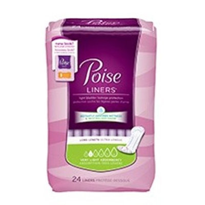 Poise LINERS LONG, Very Light Absorbency, Full case of 192 Liners (217-0975)
