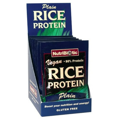 Nutribiotic Rice Protein Packets, Plain, 12 count