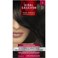 Vidal Sassoon Pro Series Hair Color 2 Black 1 Kit