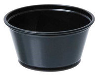 DIXIE P020BLK Souffle Cup,2 oz, Matte Black, PK2400