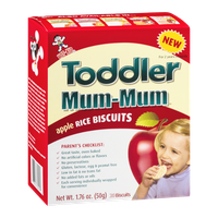 Hot-Kid Toddler Mum-Mum Rice Biscuits Apple - 20 CT