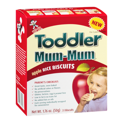 Hot-Kid Toddler Mum-Mum Rice Biscuits Apple - 20 CT