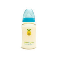 Green to Grow Mellow Colic-Relief Wide Neck Baby Bottle, 10 Ounce