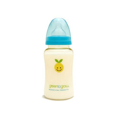 Green to Grow Mellow Colic-Relief Wide Neck Baby Bottle, 10 Ounce