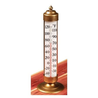 WEEMS and PLATH/CONANT BRASS Conant Custom Brass Model T-21 Vermont Antiqued Brass Deck Thermometer