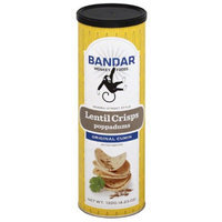 Bandar Monkey Foods Original Cumin Lentil Crisps Poppadums, 4.23 oz, (Pack of 12)