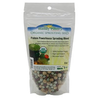 Protein Powerhouse Sprouting Seed Mix- Certified Organic- 8 Oz - Handy Pantry Brand: Sprouting Sprouts, Cooking, Soup, Food Storage. High Protien Sprouting Seeds - Pea, Mung, More