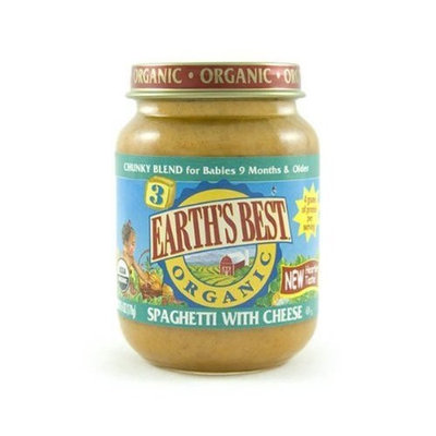 Earth's Best Earthsbest Spaghetti & Cheese-Junior(95% Organic), 6-Ounce (Pack of 12)