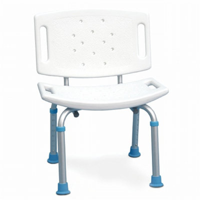 AquaSense Adjustable Bath Chair with Non-Slip Seat and Backrest