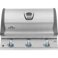 Napoleon BILEX485NSS Built In Mirage/Lex Natural Gas Grill with 675 Sq. In. 48 000 Total BTUs 3 Burners JETFIRE Ignition System and i-GLOW Backlit Technology in