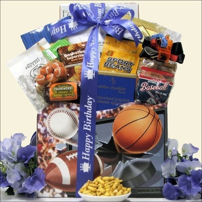 Greatarrivals Gift Baskets Armchair Athlete: Birthday Sports & Snacks Gift Basket