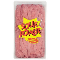 Sour Power Strawberry Belts, 150-Count Tubs, 42.3 Ounce, (Pack of 2)