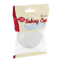 Betty Crocker Baking Cups White Standard Size - 50 CT