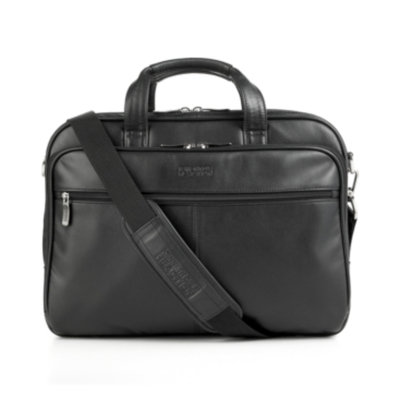 Kenneth Cole Reaction Manhattan Leather Double Gusset Laptop Brief