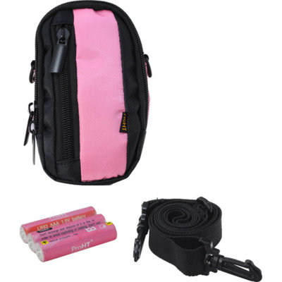 ProHT Inland Pink Pro Camera Case Kit, Includes 3 AAA Batteries
