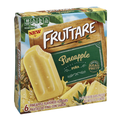 Fruttare Ice Bars Pienapple - 6 CT